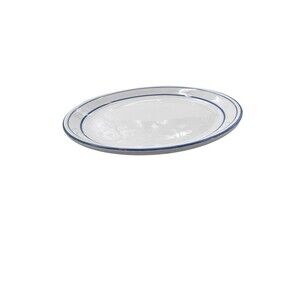 Vintage 7 1/8" Buffalo China Salad Plate Restaurant Ware Blue Band Fast Shipping